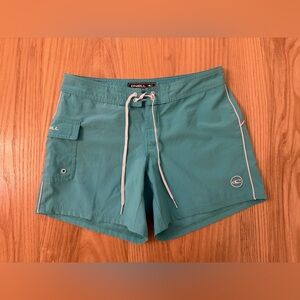 O'Neill Aqua Board Shorts with White Trim